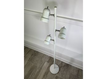 White Three Light Tree Floor Lamp