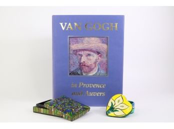 Van Gogh Book & Handpainted Trinket Boxes