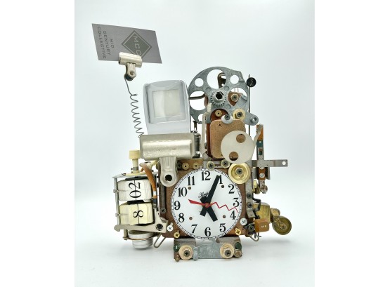 Original Richard Birkett Fantasy Clockmaker Found Object Clock