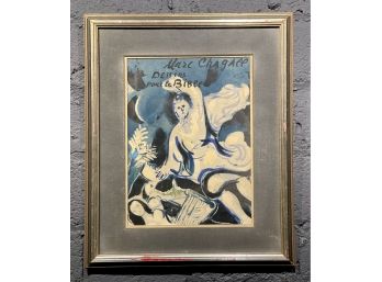 Vintage Marc Chagall Dessins Pour La Bible Lithograph From 1960 Verve Volume 10