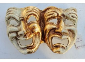 Balocoloc Venetian Carnival Mask With Double-Face.  Made In Italy.  Wear It At A Party Or Decorate With It.