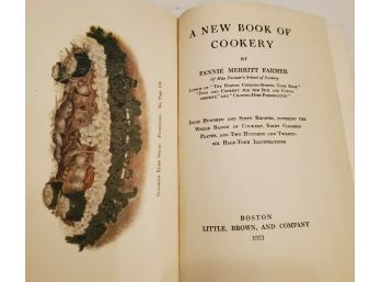 1921 A New Book Of Cookery By Fannie Merritt Farmer. Boston, Little,Brown& Co. 100s Of Recipes & Illustrations