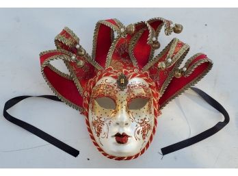 Hand Painted Venetian Carnival Masks - Made In Italy. Wear It To A Party Or Decorate Any Room With It!