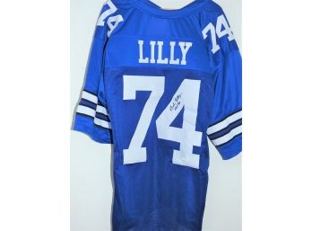 Signed HOFer Dallas Cowboys Bob Lilly Football Jersey With COA
