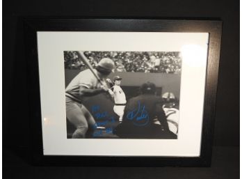 Signed Framed Boston Redsox Bill Lee Baseball Photo