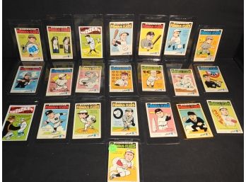 Rare Lot Of 1972 Fleer Famous Feats Baseball Cards