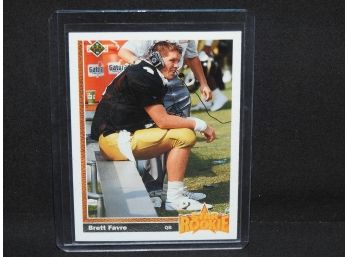 1991 Upper Deck Brett Farve ROOKIE Football Card