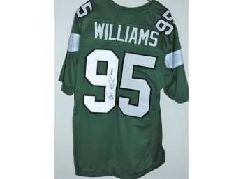 Signed # 95 Williams NFL Football Jersey With COA