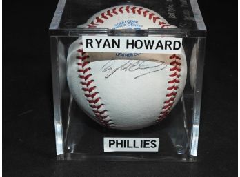 Ryan Howard Signed Baseball