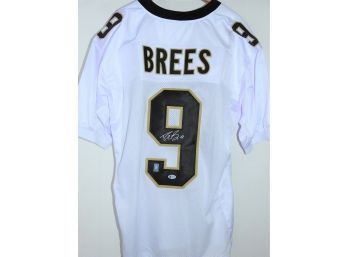 Signed Future HOFer New Orleans Saints Drew Brees Football Jersey With COA