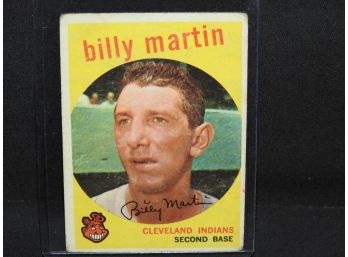 1959 Topps Billy Martin Baseball Card