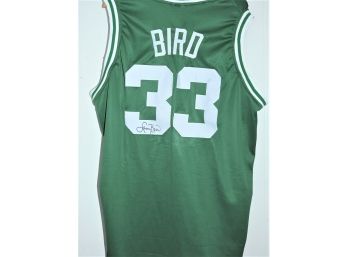 Signed HOFer Boston Celtics Larry Bird Basketball Jersey With COA