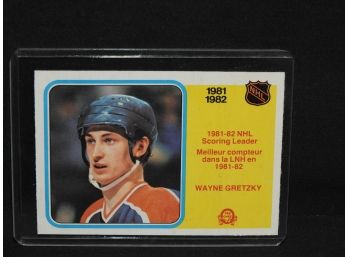 1982 O-pee-chee Wayne Gretzky Hockey Card
