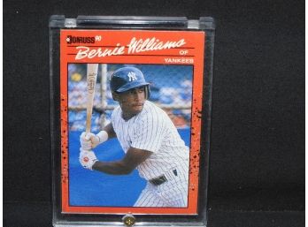 1989 Donruss NY Yankees Bernie Williams ROOKIE Baseball Card