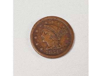 1854 Large Cent {Great Example} 166 Years Old