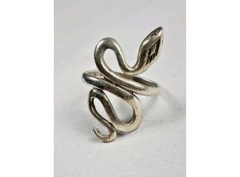 Unique Sterling Silver Snake Ring