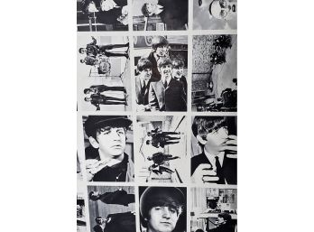 Original 1964 UNCUT Sheet Of All 55 Topps  Beatles Cards 'Hard Days Night'