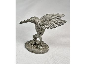 Small Humming Bird Pewter Figurine