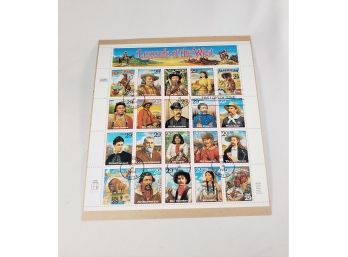 Legends Of The West Stamp Sheet Set