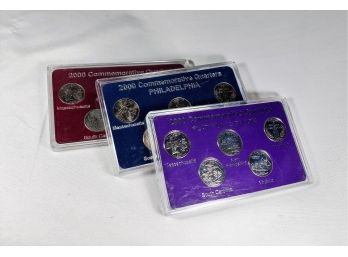 2000 Denver, Philadelphia Mints And Platinum Plated State  Quarter Sets