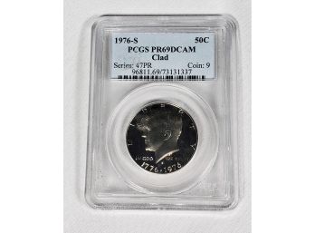 Bicentennial Kennedy Half Dollar 1976-S PCGS Graded Proof -69 Deep Cameo