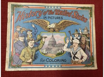 1927 History Of The United States Coloring Book