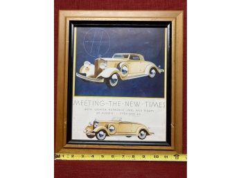 1920s Automotive Advertising Framed