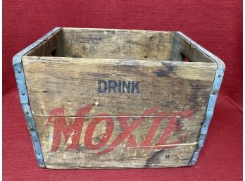 Moxie Wooden Soda Crate