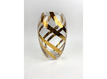 Gold Spiral Vase