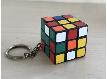 Vintage 1980s Mini Rubix Cube Key Chain