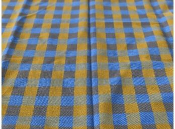Vintage 1960s Cotton Checkered Fabric - Amazing Colors - 2 Yards