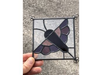 Vintage  Butterfly Stained Glass