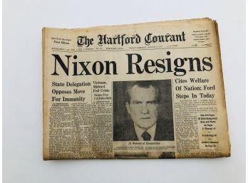 Hartford Courant Nixon Impeached- 1974