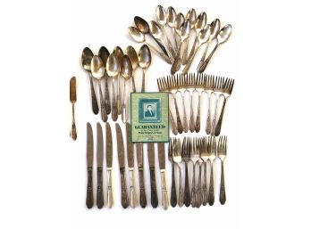Guaranteed By Two Famous Names Wm. Rogers & Son - IS Silverware Set