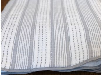 Grey Quilted Cotton Bedspread