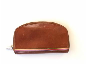 Vintage Leather Ralph Lauren Wallet - Rainbow Strip