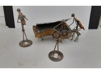 Musical Trio Made With Bolts And Nuts Car Parts Very Unique