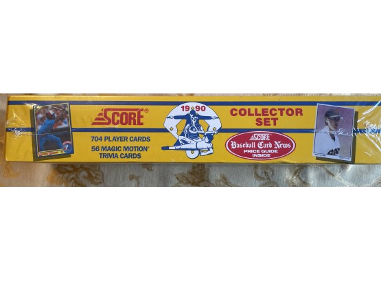 1990 'score' Baseball Collector Set Includes 74 Player Cards And 56 Magic Motion Trivia Cards.