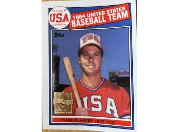 Mark McGuire - 1984 Commemorative Reprint Baseball Team Cards