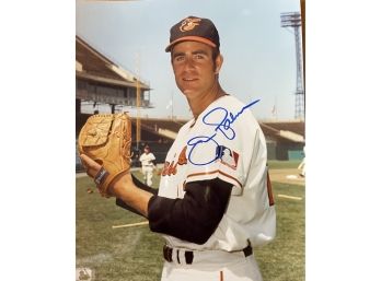Autographed Jim Palmer Photo From Orioles Baseball Team. Includes Certificate Of Authenticity .