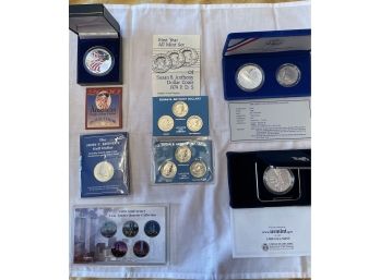 Coin Assortment - Susan B. Anthony, Twin Towers Commemorative, JFK Half Dollar And More...