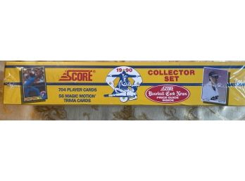 1990 'score' Baseball Collector Set Includes 74 Player Cards And 56 Magic Motion Trivia Cards.