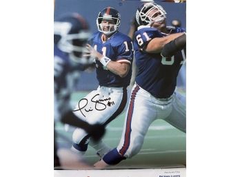 1993-94 Giants Football Team Calendar Autographed By Phil Simms
