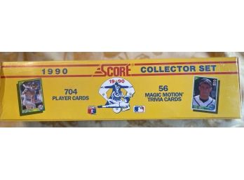 1990 'score' Baseball Collector Set Includes 74 Player Cards And 56 Magic Motion Trivia Cards. NIB