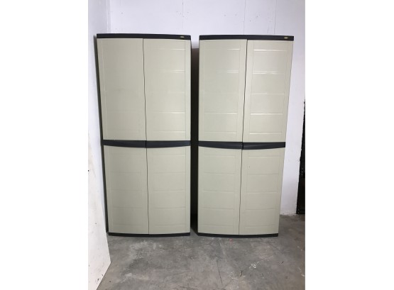 Two Workforce Resin Storage Cabinets