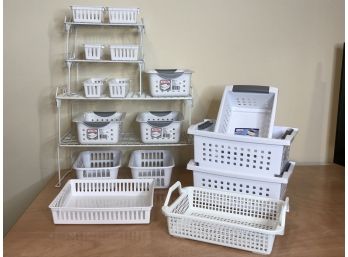 An Array Of Storage Bins Boxes & Racks