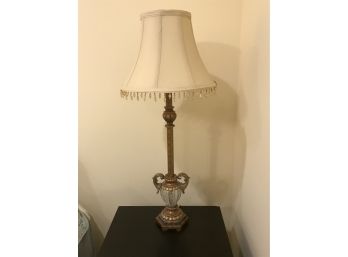 Candlestick Lamp With Shade