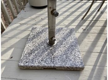 Very Heavy Granite Umbrella Stand Makes Any Terrace Or Backyard Appear Palatial.
