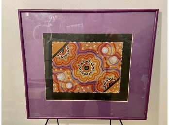 Unique Design Entitled Waterhole Dreaming Signed By The Artist