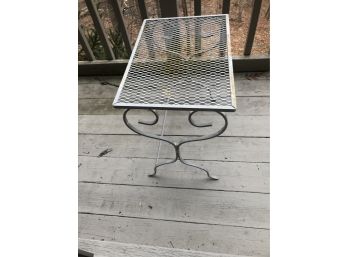 Outdoor, Wrought Iron End Table